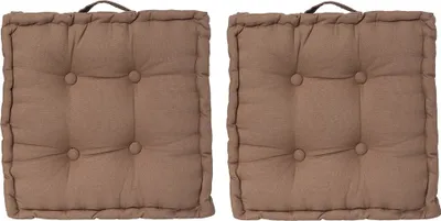 Produktbild von Eazy Living Sitzkissen 40 x 40 cm Tiago Taupe - 2 Stück