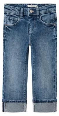 Image de NAME IT - Jean droit pour filles, modèle Nmfrose, couleur bleu denim moyen, référence 4224-Az Noos, taille 92