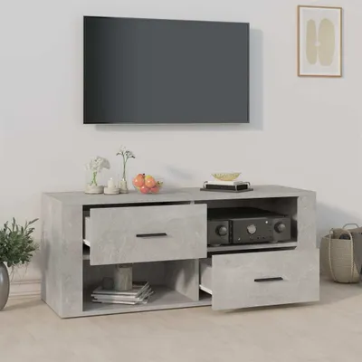 Produktbild von The Living Store TV-Schrank Betongrau 100x35x40 cm Holzwerkstoff