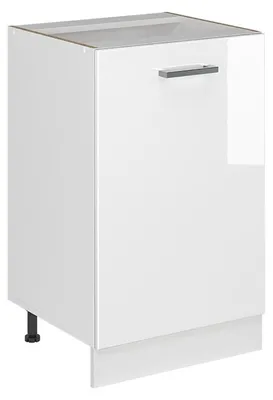 Obrázek produktu pro Spodní skříňka kuchyňské linky Vicco R-Line Bílá vysoký lesk/Bílá 50 cm bez pracovní desky, Model 70171