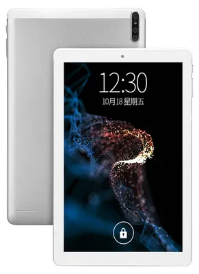 Obrázek produktu pro Stříbrný tablet s 10,1palcovým IPS displejem, 6 GB RAM, 128 GB úložiště, osmijádrovým procesorem, 13MP fotoaparátem, podporou 5G a Wi-Fi; napájení 100–240 V, vhodný pro domácí kancelář, s EU zástrčkou