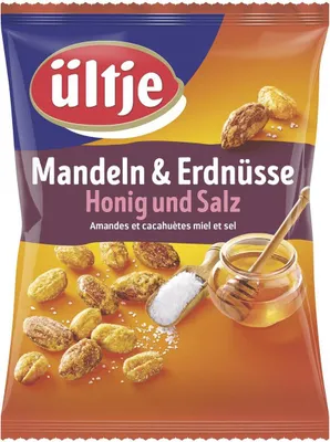 Zdjęcie produktu dla Ültje Migdały i Orzeszki Ziemne Miód i Sól 200g
