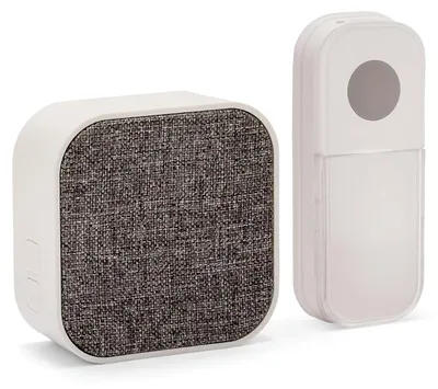 Immagine prodotto di VELAMP Campanello senza fili DOM003, a batteria, 150 m, 36 melodie