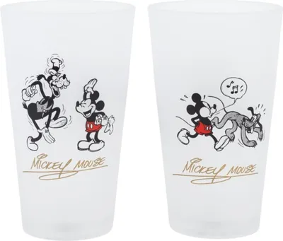 Produktbild von Mickey Mouse Vintage Gläser Set 2-teilig 490ml Disney Trinkgläser