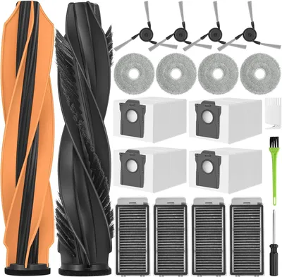 Produktbild von L40s Pro Ultra Zubehör für Dreame X50 Ultra Complete / L40s Pro Ultra / L50 Pro Ultra / X50 Master Ersatzteile Zubehörset 2 Hauptbürsten 4 Staubbeutel 4 Hepa Filter 4 Wischpads 4 Seitenbürsten