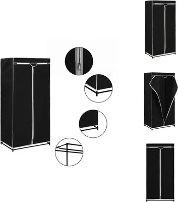 Immagine prodotto di vidaXL Armadio nero 75×50×160 cm - Armadi