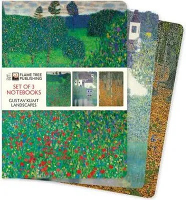 Image de Gustav Klimt : Paysages Set de 3 carnets standard