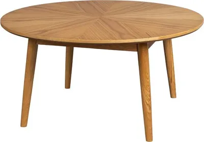 Produktbild von Couchtisch FABIO NATURAL Ø 80 Eiche furniert lackiert