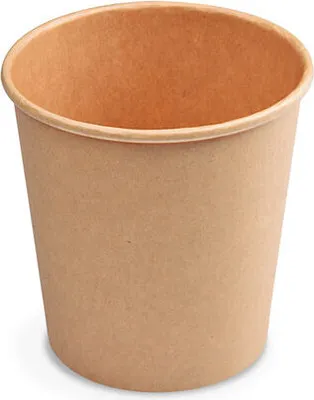 Produktbild von 500x Heiß- und Kaltgetränkebecher Pappbecher braun 150ml 200ml 'S' Ø 73mm