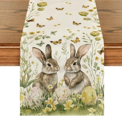 Tafelloper mit Ostermotiven, 40 x 180 cm, Polyester