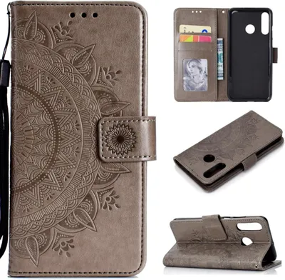Produktbild von Huawei P30 Lite Handyhülle Flip Case Cover Bumper Mandala Rosegold