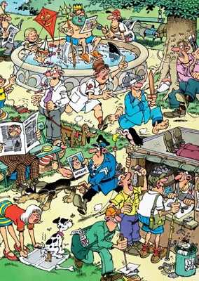 Produktbild von Jumbo 19023 Jan van Haasteren Spaß im Park 150 Teile Puzzle
