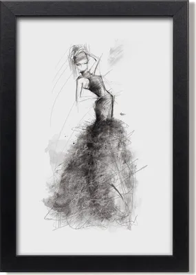 Produktbild von Bild 20x30 MDF-Rahmen, Wandkunst Mode-Illustration