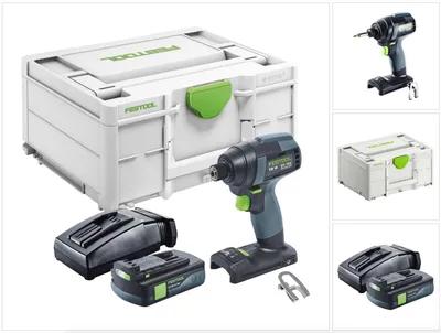 Produktbild von Festool TID 18-Basic Akku Schlagschrauber 18 V 180 Nm 1/4" + 1x Akku 3,0 Ah + Ladegerät + Systainer