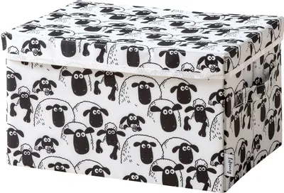 Produktbild von Lifeney meets "Shaun das Schaf" Aufbewahrungsbox mit Deckel für Kinder  Box mit dem kultigen Schaf zum Verstauen von Spielzeug  37 x 25 x 21 cm passend für jedes Kinderzimmer