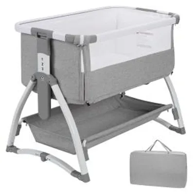 Produktbild von Bettgestell Metallbett Doppelbett Jugendbett stabiler Lattenrost in Grau