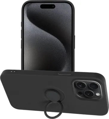Image de SILICONE RING pour IPHONE 15 PRO MAX noir