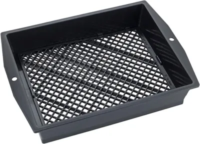 Productafbeelding van Tuinzeef met verstelbare zeef - tuinzeef met verstelbare, gepatenteerde zeefinzet, polypropyleen, 35 x 7,5 x 27,3 cm, bruin