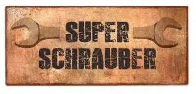 Produktbild von Metallschild 'Super Schrauber'