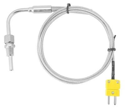 Thermoelement Typ K EGT, 1/8" NPT, 0-1250 °C, 1 m Kabel, Stecker