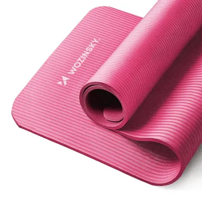 Zdjęcie produktu dla Wozinsky Mata Do Ćwiczeń 181 X 63 X 0,9 Cm Gruba Mata Gimnastyczna Do Jogi Różowa