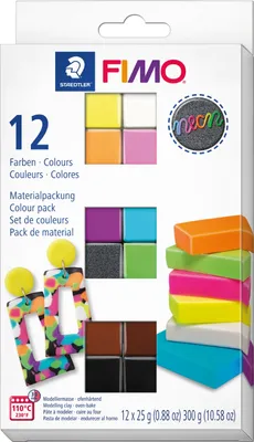 Produktbild von FIMO Mod.masse Effect Neon 12er-Set retail