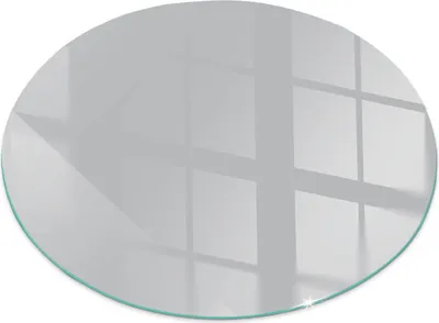 Obrázek produktu pro Skleněná podlahová deska pro Fi 80 cm - Skleněná krbová deska - Skleněná krbová deska - Ochranné sklo - Ochranná deska proti jiskrám - Skleněná podlahová deska proti ohni - Tepelná ochrana - Ochrana podlahy ze skla - Barva světle šedá