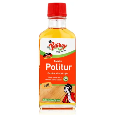 Produktbild von Poliboy Politur hell 100ml - Für lackierte helle Holzmöbel (1er Pack)
