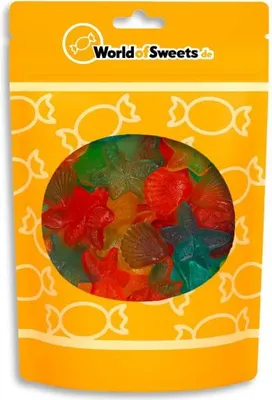 Produktbild von Yummi Yummi Fruchtgummi Meerestiere zuckerfrei 200g