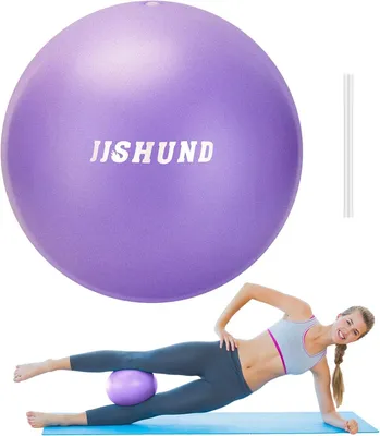 Image de Balle de gymnastique, balle Pilates, 25 cm, petite balle de gymnastique, mini-balle de yoga, balle de gymnastique pour la maison, Pilates, yoga, équilibre, entraînement du tronc