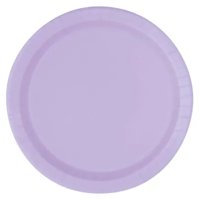 Produktbild von 16 Stück Pappteller lavendel 22,8 cm Durchmesser