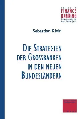 Obrázek produktu pro Strategien der Großbanken in den neuen Bundesländern