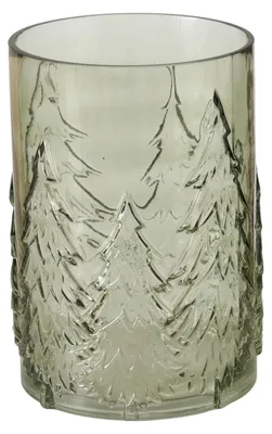 Produktbild von Windlicht - H 22 cm - Grün - Glas