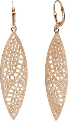 Produktbild von JOBO Ohrhänger 925 Sterling Silber rotgold vergoldet matt Ohrringe Boutons