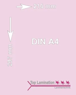 Produktbild von 5 Blatt rosa 120 g/m² A4 (210x297mm) Tonpapier bedruckbar Premium Farbpapier