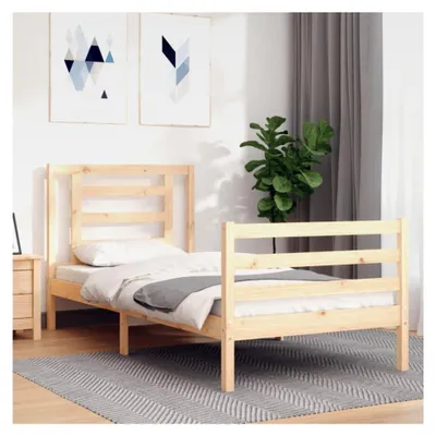 Produktbild von Einzelbett Bettgestell aus Massivholz ohne Matratze