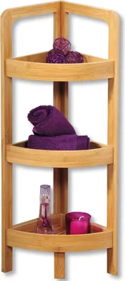 Produktbild von KESPER Eck-Regal Bambus, 23 x 23 x 77 cm, 19431