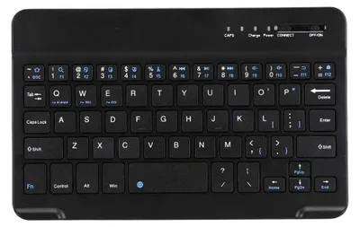 Zdjęcie produktu dla Klawiatura bezprzewodowa - 7-8 cali - Aluminium - Bluetooth - Czarna