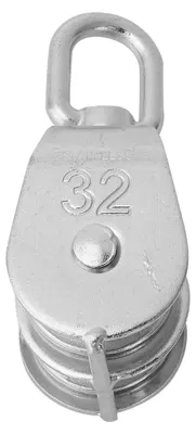Obrázek produktu pro Vysoce výkonná dvojitá kladka z nerezové oceli, lanové vybavení, příslušenství pro jachty (32 mm)