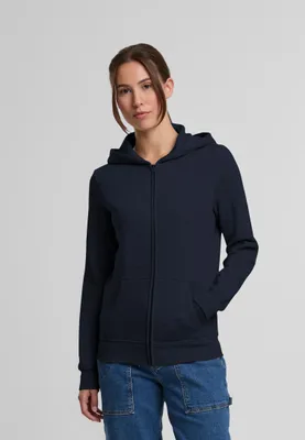 Image de Urban Classics Ladies Basic Essential Zip Hoody Navy - XS