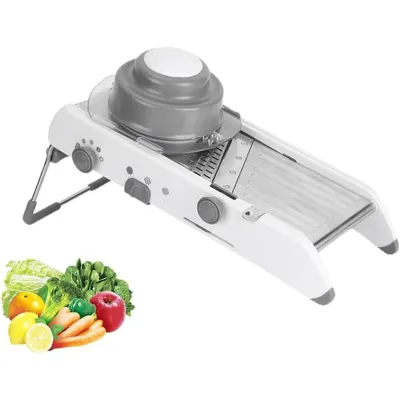 Productafbeelding van Groenteschaaf, mandoline groentesnijder, golvende snede, wafelsnijder, julienne-snijder