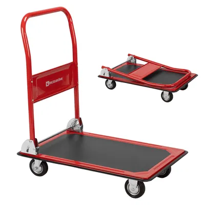 Produktbild von Werkzuegkönig Plattformwagen 150 kg klappbar – Transportwagen mit Antirutschfläche
