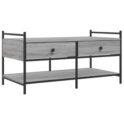 Produktbild von vidaXL Couchtisch Grau Sonoma 99x50x50 cm Holzwerkstoff