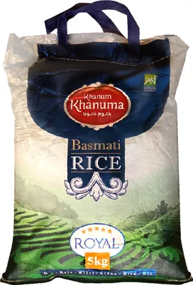Produktbild von Khanum Khanuma- Royal Basmati Reis Langkornreis 5KG