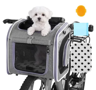 Immagine prodotto di Cesto per cani da bicicletta, zaino espandibile