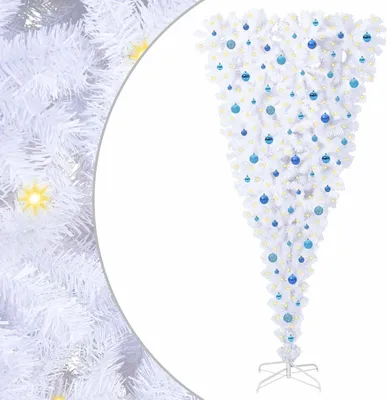 Immagine prodotto di vidaXL Albero di Natale artificiale bianco 240 cm in PVC e acciaio