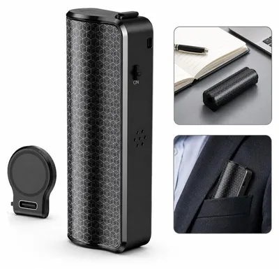 Produktbild von Magnet Diktiergerät Mini, 30 Tage Aufnahmegerät, Voice Recorder One Touch, Sprachsteuerung Abhörschutz