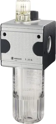 Image de Lubrificateur à brouillard RIEGLER multifix avec réservoir en polycarbonate, filetage G 1/2, débit l/min 5000