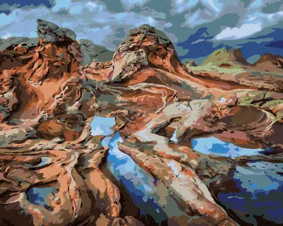 Produktbild von Zuty - Malen nach Zahlen - FELSEN (DENNIS FRATES), 40x50 cm, mit Keilrahmen (bereits gespannt)