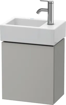 Produktbild von Waschtischunterbau L-CUBE 400x364x241mm Ans rechts betongrau matt betongrau matt